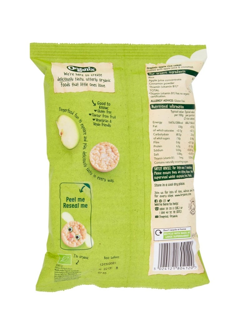 Organix Organic Apple Rice Cake Clouds 40g  - Image 2