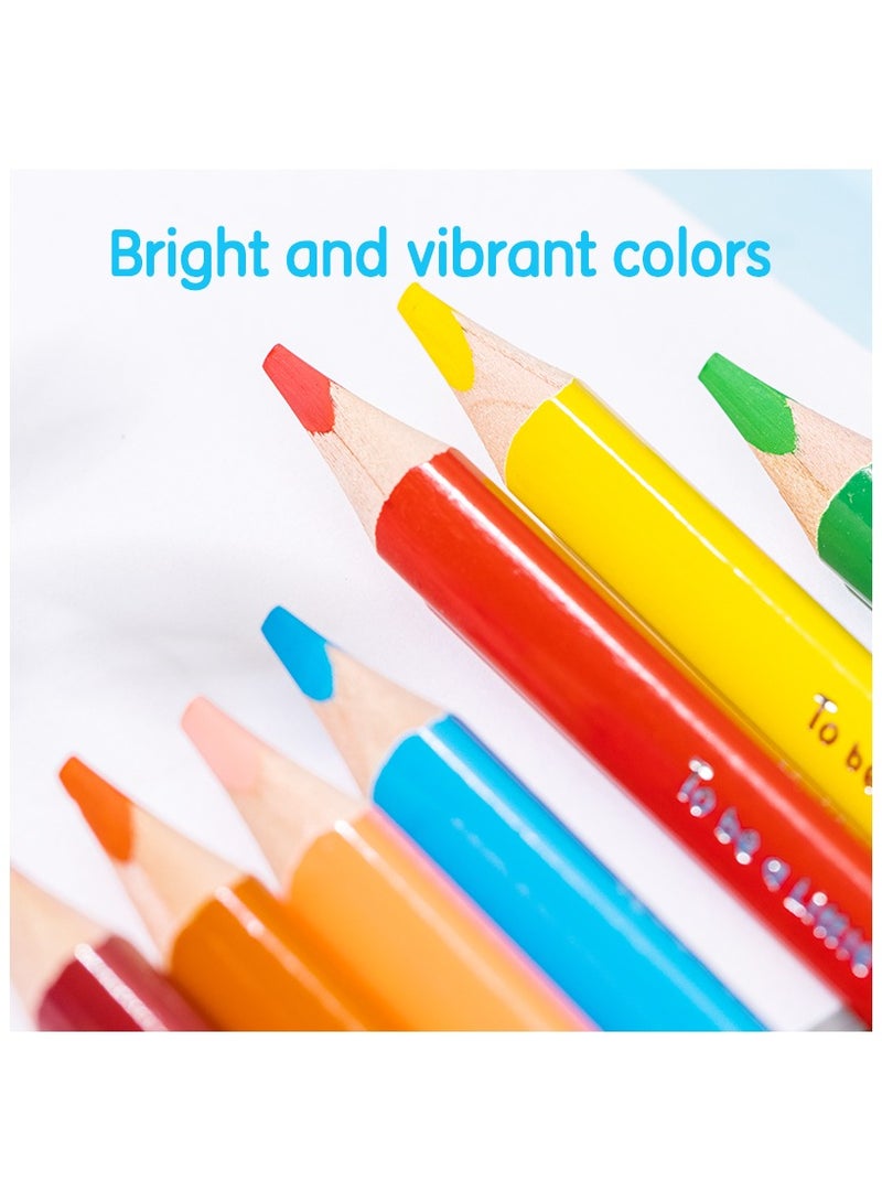 Deli EC00660 Jumbo Colored Pencil Set, 6 Colors – ideal for kids' drawing & coloring - Image 5