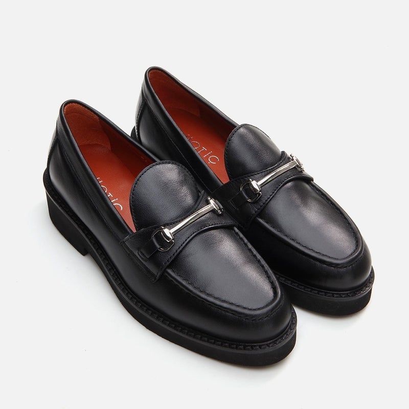 Hotiç 01AYH291730A100 GENUINE Leather Black Women's Loafer  - Image 2