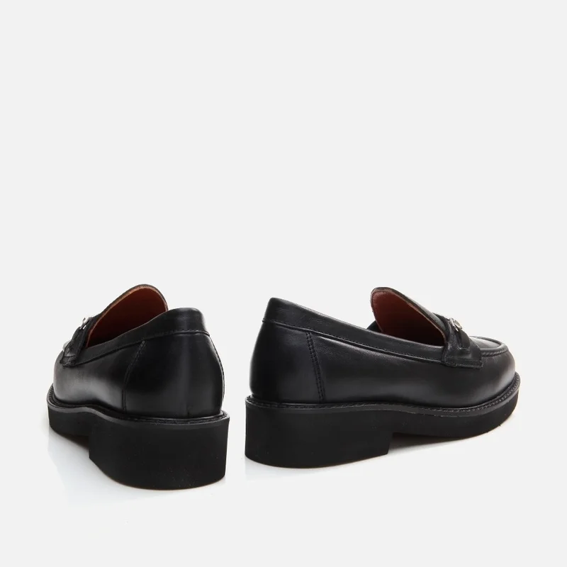 Hotiç 01AYH291730A100 GENUINE Leather Black Women's Loafer