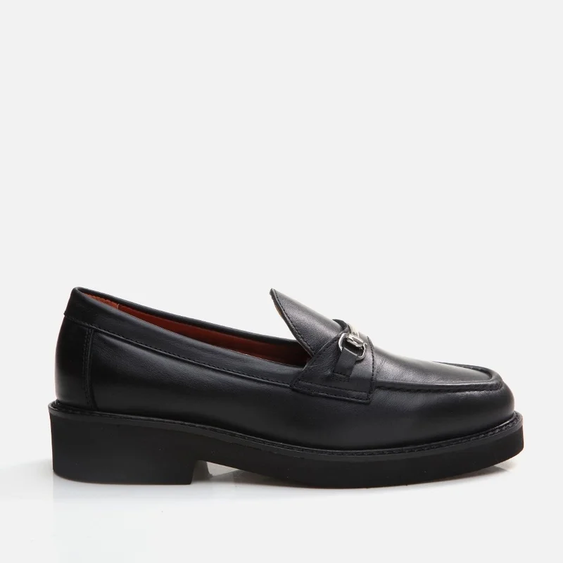 Hotiç 01AYH291730A100 GENUINE Leather Black Women's Loafer