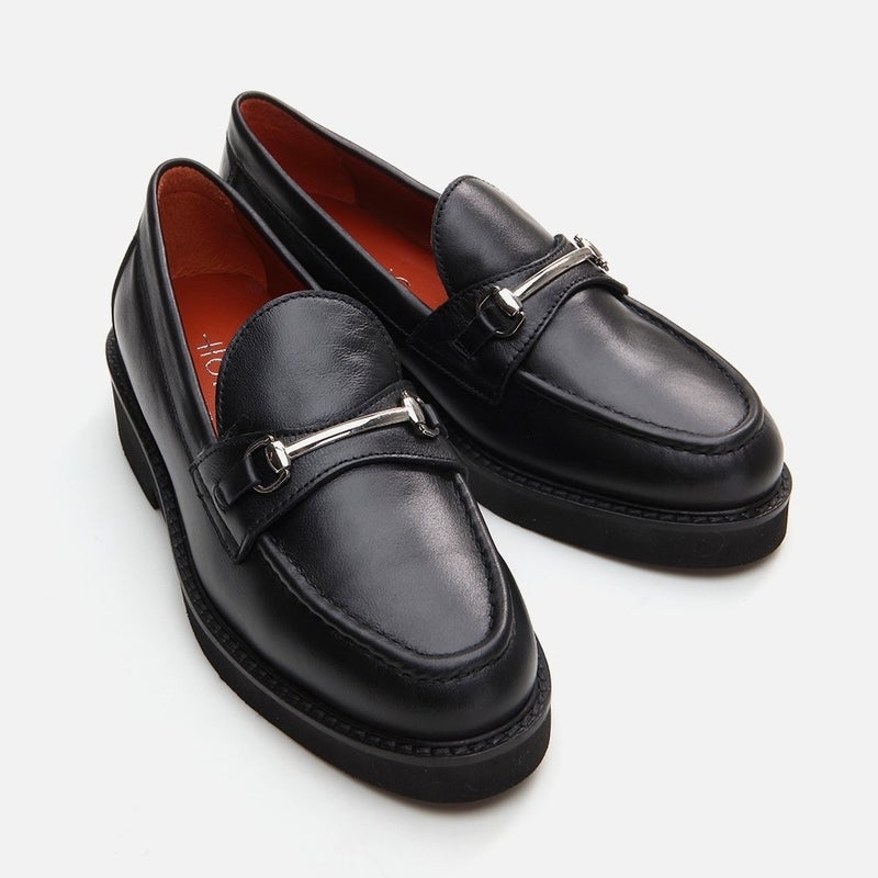 Hotiç 01AYH291730A100 GENUINE Leather Black Women's Loafer  - Image 3