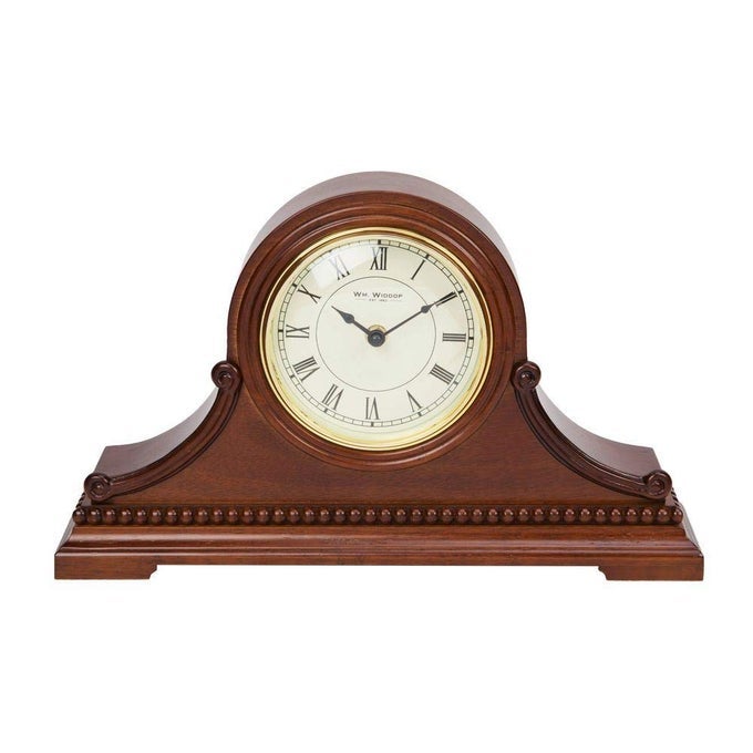 WIDDOP WILLIAM WOODEN NAPOLEON MANTEL CLOCK