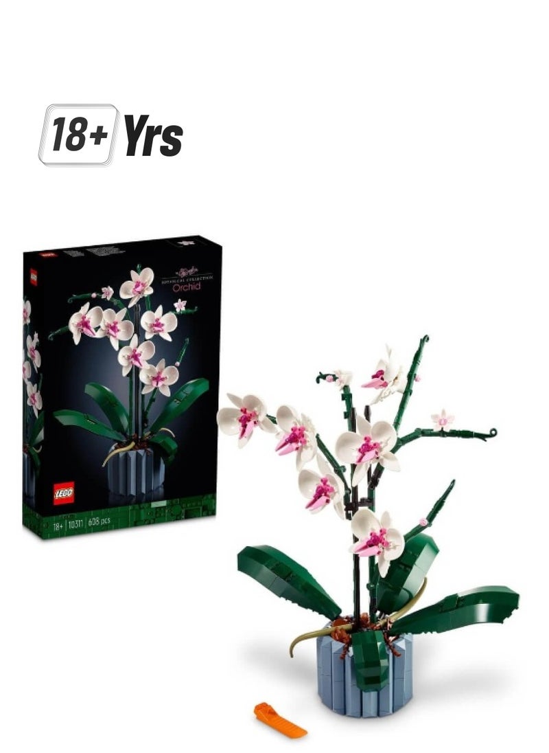 LEGO Icons Orchid 10311 Building Blocks Toy Set; Flowers Botanical Collection; Valentine Gifts For Her (608 Pieces)  - Image 1