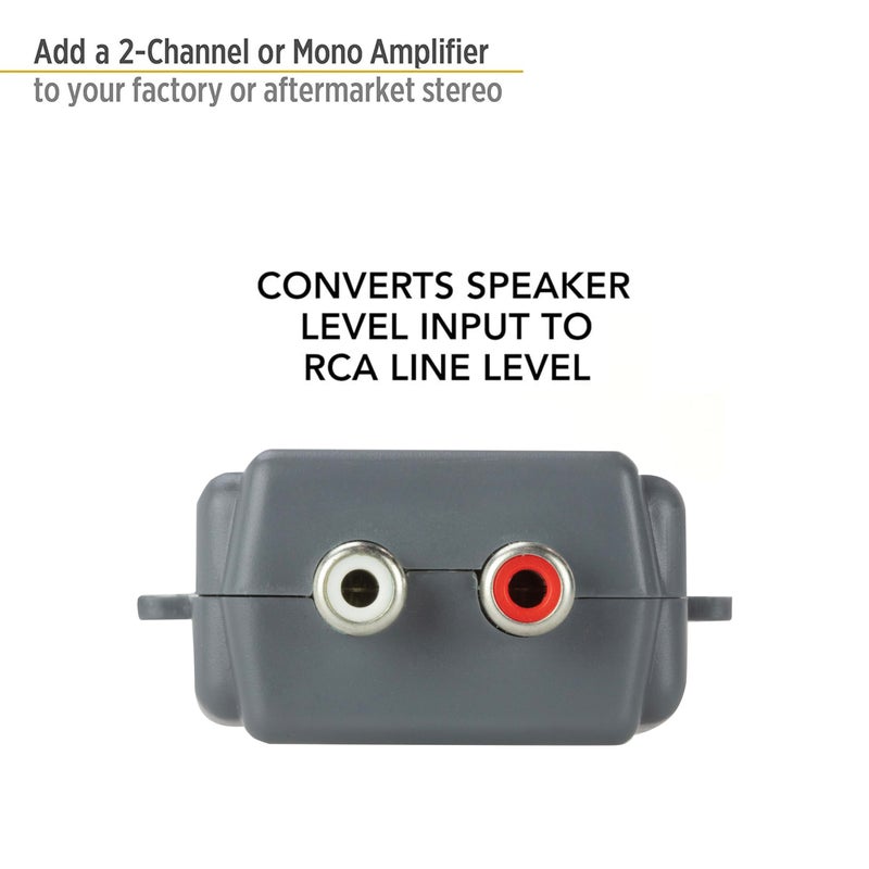 Scosche LOC80 Line Output Converter - 2 Channel High/Low RCA Converter Car Audio - Ideal for Subwoofer Amp - Line Level Converter for Car Stereo Amplifier - Easy Installation - Quality Sound - Image 3
