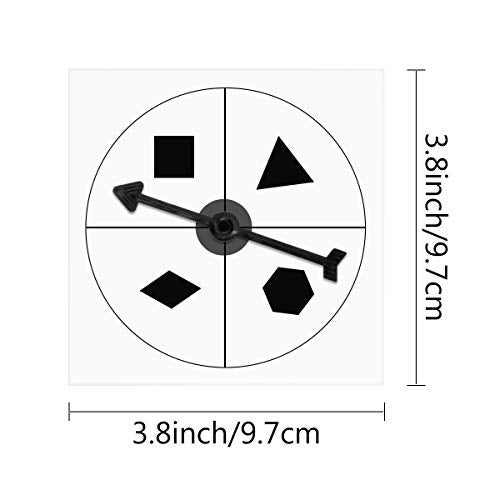 Hotusi Game Spinner Transparent Spinners Dry Erase Math Game Spinner with Rotating Arrow for Party Games and Teaching (15Pack) - Image 2