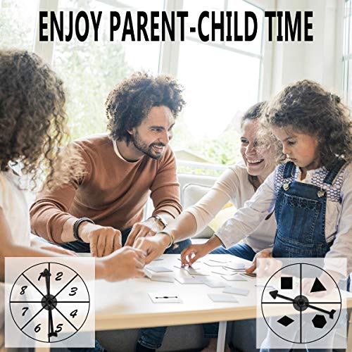 Hotusi Game Spinner Transparent Spinners Dry Erase Math Game Spinner with Rotating Arrow for Party Games and Teaching (15Pack) - Image 5