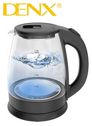 Glass Electric Kettle With LED Light At The Base, 1.8-Liter Capacity, 1500 Watts - pzsku/Z3D6266E3E9CE515B1203Z/45/1748072689/5c64197d-8950-4d8c-82ad-a22fadf5d114