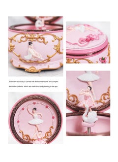SYOSI Music Box with Lights Rotating Ballerina Figurine Dancing Girl Mechanism Musical Box Swan Lake Gifts for Girls Girlfriend Birthday Ideal for Dance Recital Home Decor Swan Lake  - Image 5