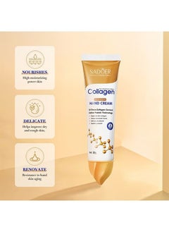 SADOER 3 Pcs Collagen Anti-Aging Face Serum Collagen Anti-Aging Firming Gel Collagen Hand Cream  - Image 4