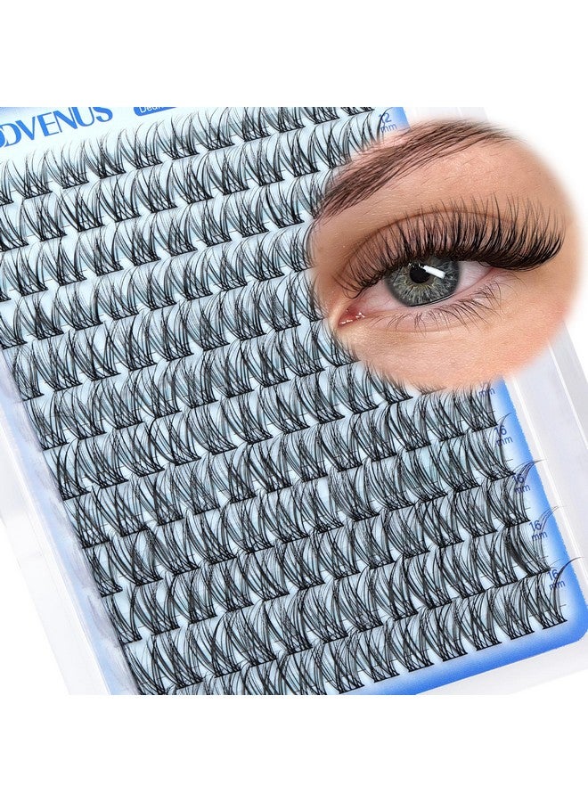 Goddvenus Goddvenus Wispy Lash Clusters 10-16mm Lashes Clusters Eyelash Extensions Natural Individual Lashes 144pcs D Curl Lash Extension DIY Soft Comfortable Eyelash Clusters with Cotton Band - Image 1