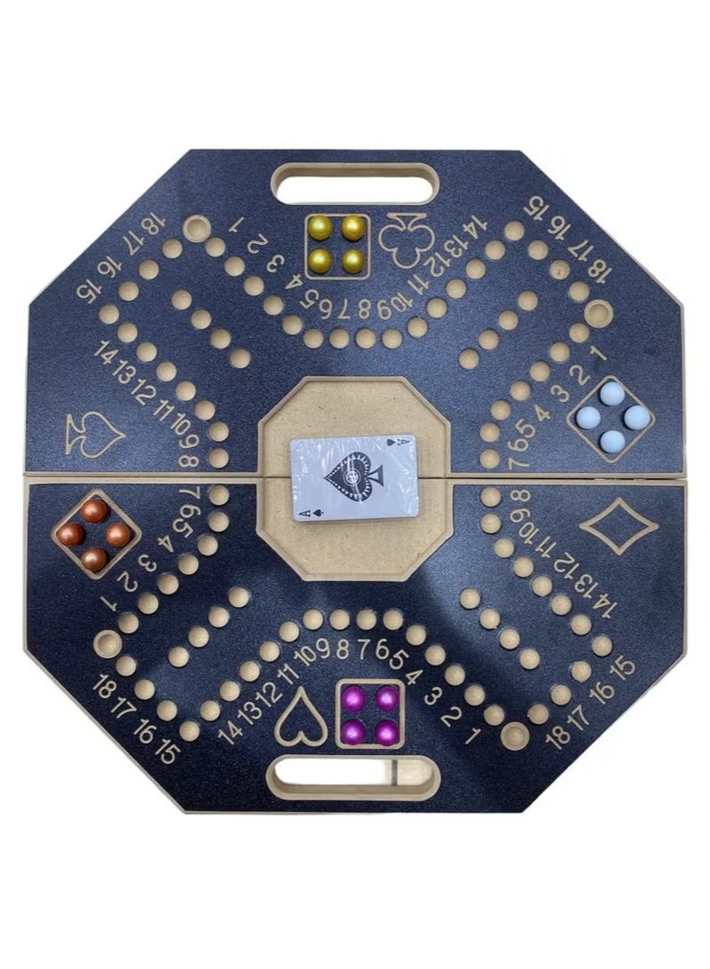 Jackaroo High Quality 4 Player Lightweight Portable Jackaroo Game Board 45X45CM - Image 1