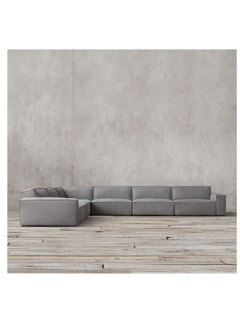 Ripple FURNITURE Simple Leisure  Fashion  Fabric Combination Living Room Sofa  Set  - Image 2