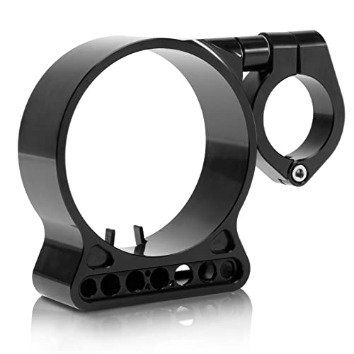 EUMTI 39MM Motorcycle Speedometer Side Mount Relocation Bracket, Odometer Instrument Handlebar Mounting Bracket Clamp Adjustable Compatible with Harley Sportster Iron 883 1200 - Image 1
