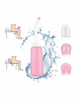 KASTWAVE Portable Travel Bidet 500ml/17oz Portable Bidet for Toilet Handheld Postpartum Perineal Cleansing Childbirth Cleaner - for Outdoor, Camping, Travling, Personal Hygiene for Women (Pink)  - Image 1