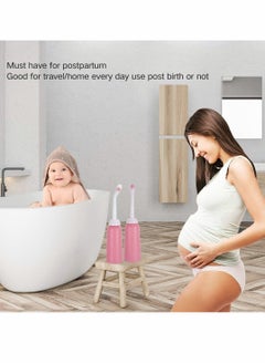 KASTWAVE Portable Travel Bidet 500ml/17oz Portable Bidet for Toilet Handheld Postpartum Perineal Cleansing Childbirth Cleaner - for Outdoor, Camping, Travling, Personal Hygiene for Women (Pink)  - Image 5