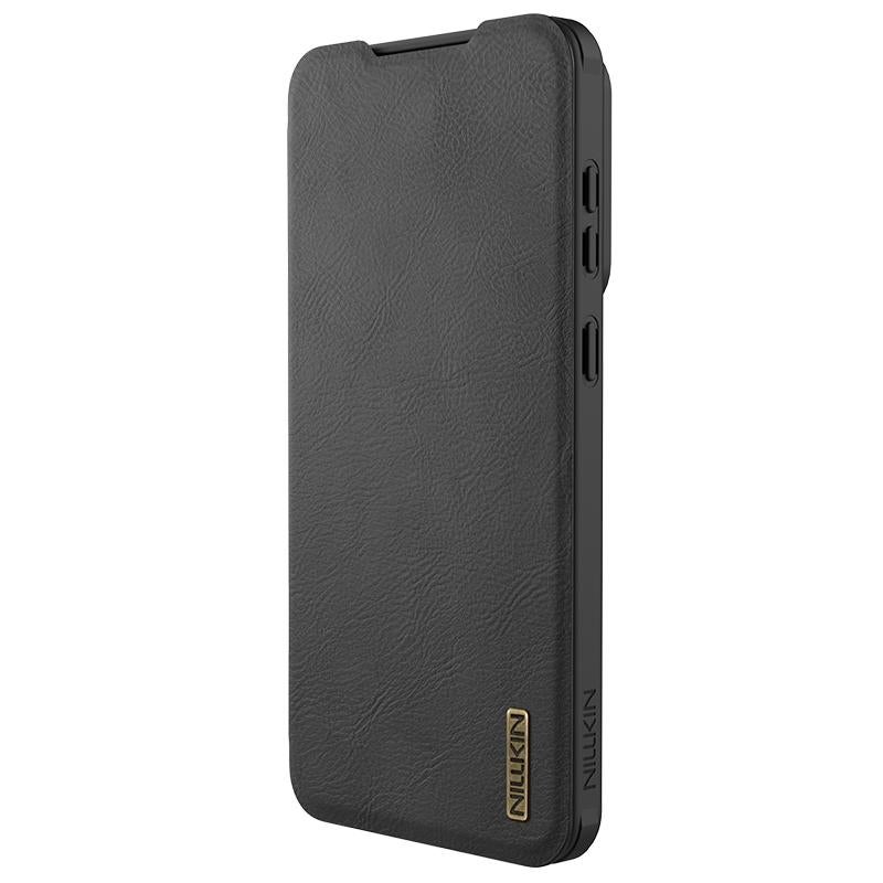 Nillkin For Samsung Galaxy S25 Edge 5G Qin Series Pro Sliding Camera Cover Design Leather Phone Case(Black) - Image 2