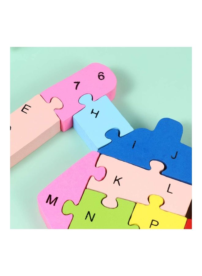 Crane Shaped Creative Wooden 26 Alphabet Puzzle Set - Image 4