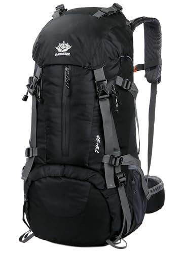 WoneNice 50L(45+5) Waterproof Hiking Backpack - Outdoor Sport Daypack with Rain Cover - Image 1