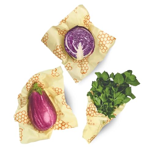 Bee's Wrap Beeswax Wraps for Food - Honeycomb Large 3 Pack Made in USA Reusable & Organic Food Wraps, Sandwich Wrap & Bowl Covers - Eco-Friendly Alternative to Aluminum Foil & Plastic Wrap - Image 3