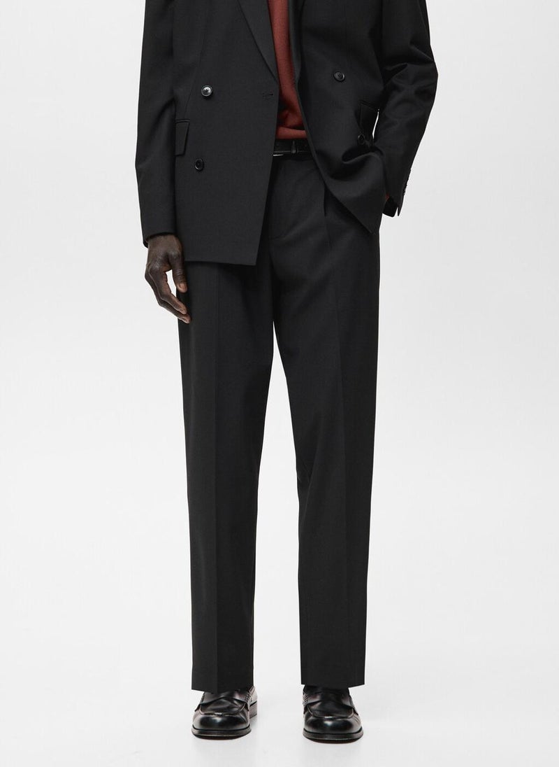 Mango Man Boston regular-fit suit trousers - Image 1