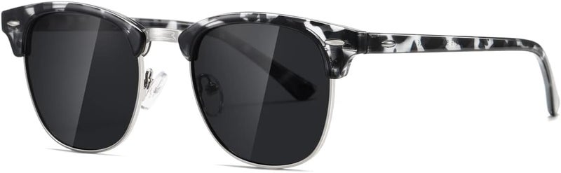 AEVOGUE Polarized Sunglasses For Women And Men Semi Rimless Frame Retro Sun Glasses AE0369 - Image 1