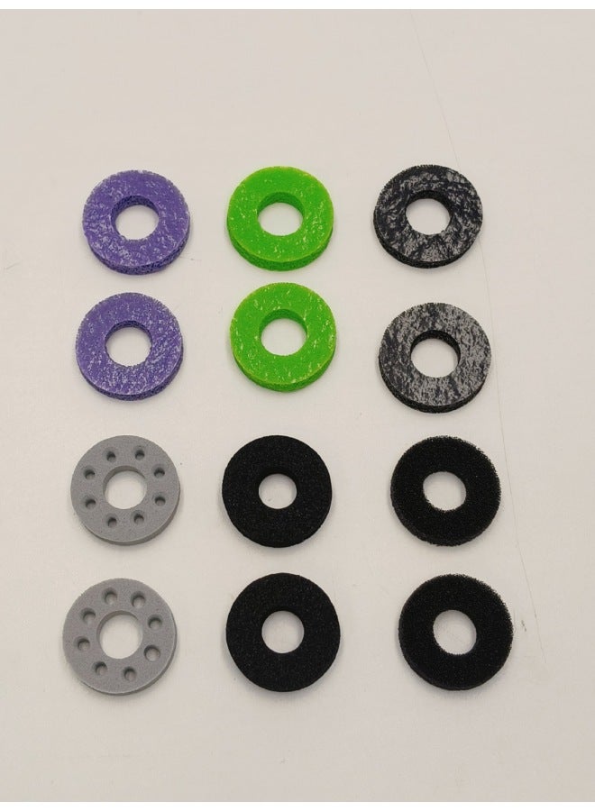 LegionGoPS4PS5PROXBOXROGPSPortal Rocker Feel Enhancement Buffer Ring Large Quantity Discount-Product Color:12 Piece Set Purple Green  - Image 1