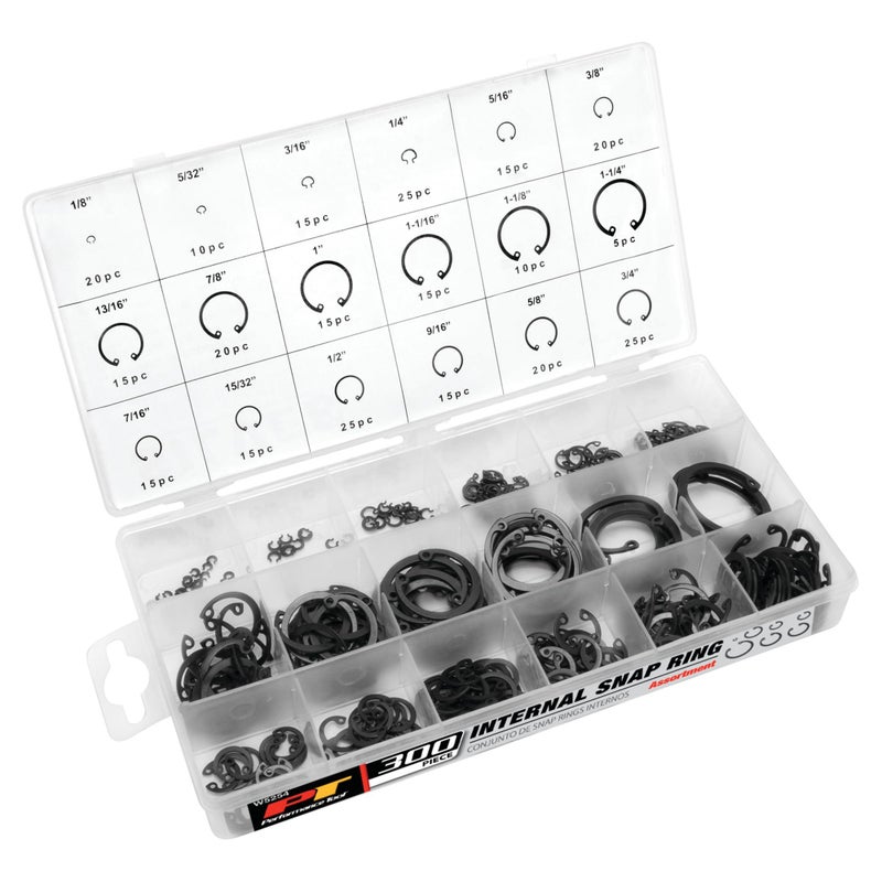 Performance Tool W5254 18-Piece Internal Retaining Ring Assortment Kit - Essential Set for Automotive and Industrial Applications - Image 1