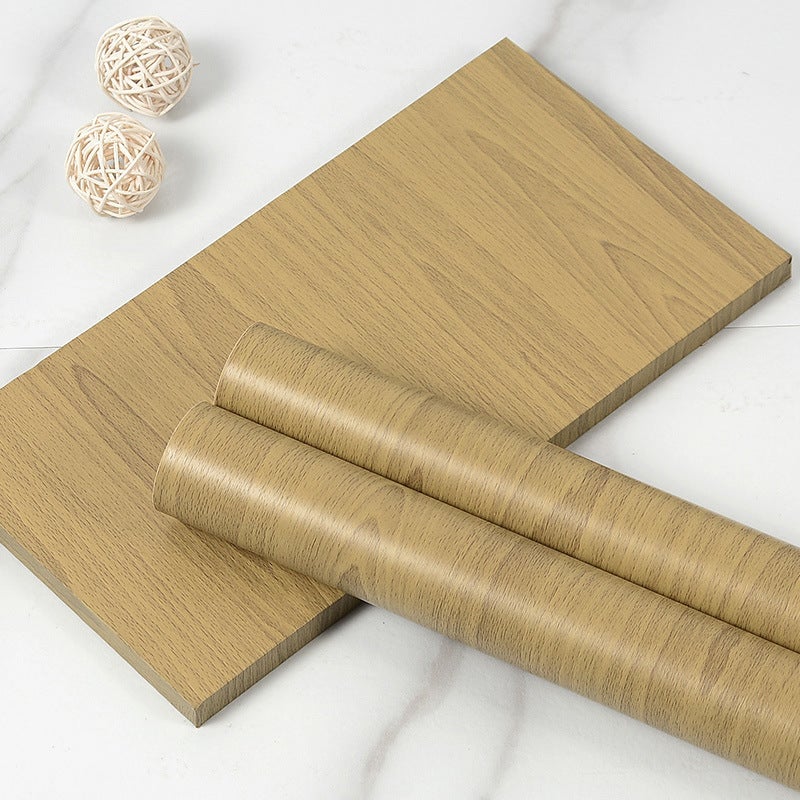 Wood Grain Waist Line Skirting Line Self-Adhesive Sticker Corner Line Door Frame Decorative Strip 10 Meters Refurbished Waterproof Moisture-Proof Sticker - Image 1