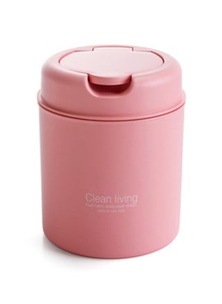 Mini Desk Trash Can with Lid, Small Desktop Countertop Waste Basket Garbage Bin for Office Bathroom Vanity, Tabletop or Coffee Table Kitchen Storage (Pink) - pzsku/Z3D634D91634A37D93FD4Z/45/1746873457/1d1050e4-dbcd-47f3-bcab-08f9051861ec