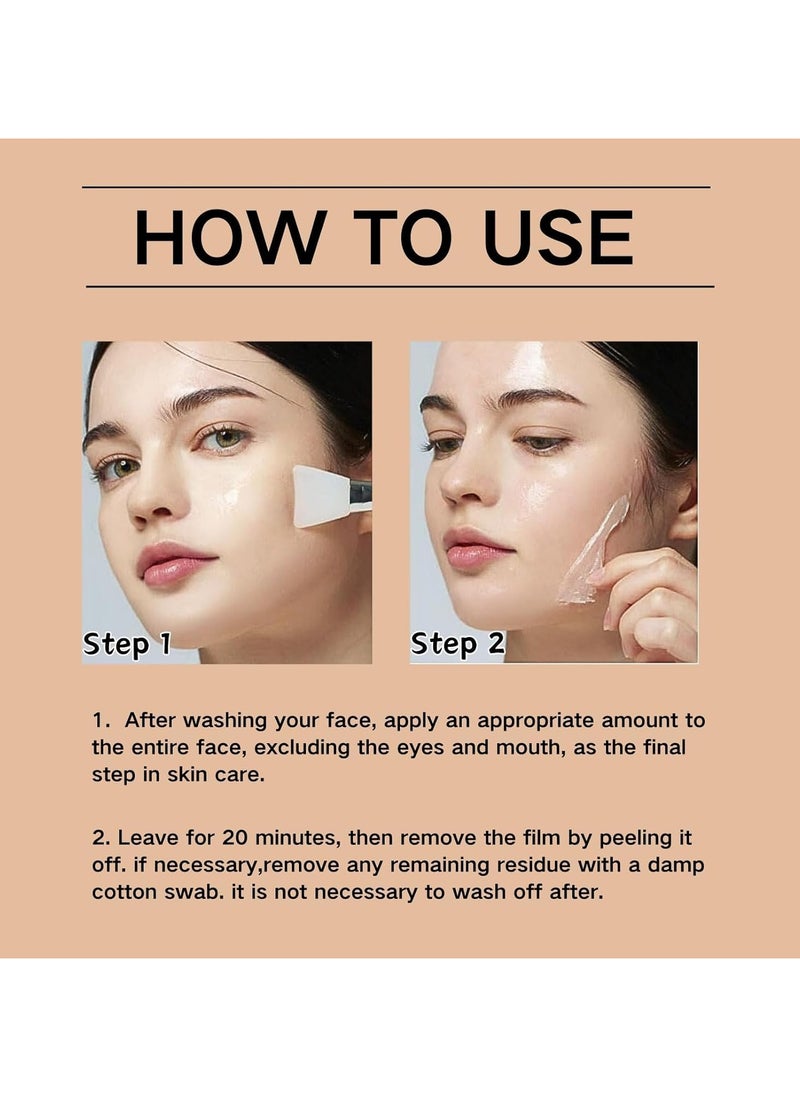 Hoygi - Collagen Glow Mask, Face Mask Skincare for Elasticity, Firmness, Collagen Peel off Mask, Glow Skin, Pore Tightening Infused, Hydrolyzed Collagen Mask(1pcs) - Image 1