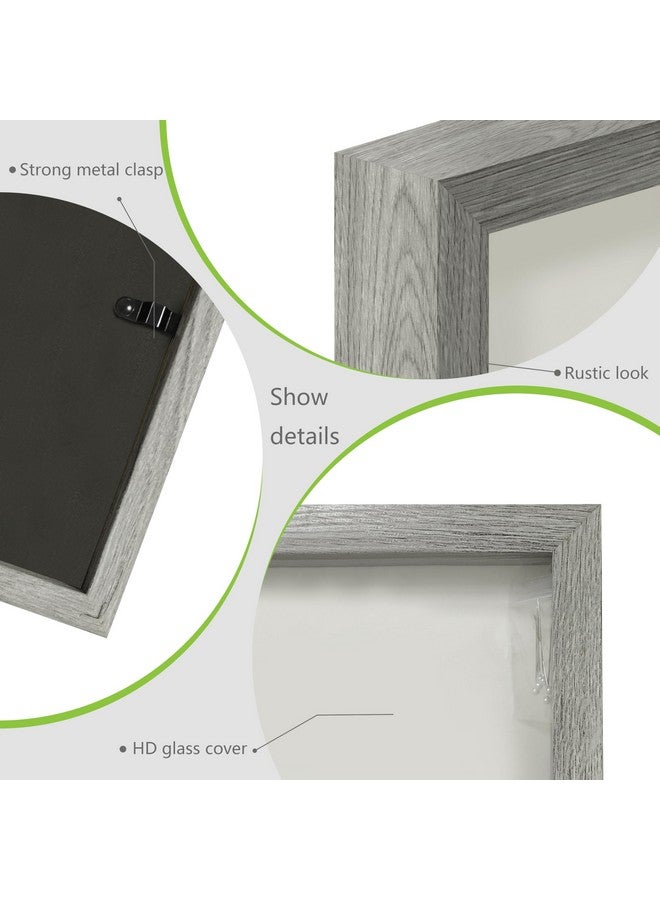 FrameWorks إطار فريم ووركس 8” × 10” إطار ظل خشبي أسود - صندوق عرض مع ظهر ناعم من الفelt، صندوق ذاكرة مع زجاج مقسى، صندوق عرض مع دبابيس دفع بيضاء أنيقة، صندوق زهور خشبي - Image 3