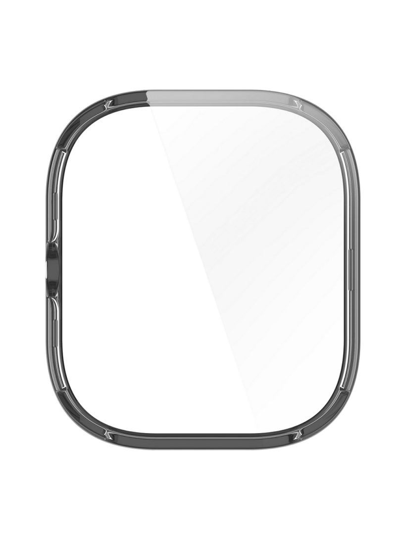 1 قطعة غطاء زجاجي لساعة شاومي ريدمي ووتش 4، ملحق حماية شامل من البولي كربونات مع حامي شاشة لساعة مى ريدمي ووتش 4، مقاوم للصدمات والسقوط، سهل التركيب مع حساسية لمس ممتازة - Image 4