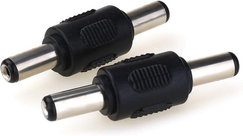 MOBOREST 12V 5.5mm x 2.1mm DC Power Connector Adapter, 12/24V Male to Male Power Jack Socket for Led Strip CCTV Security Camera Cable Wire Ends Plug Barrel -2PCS - Image 4