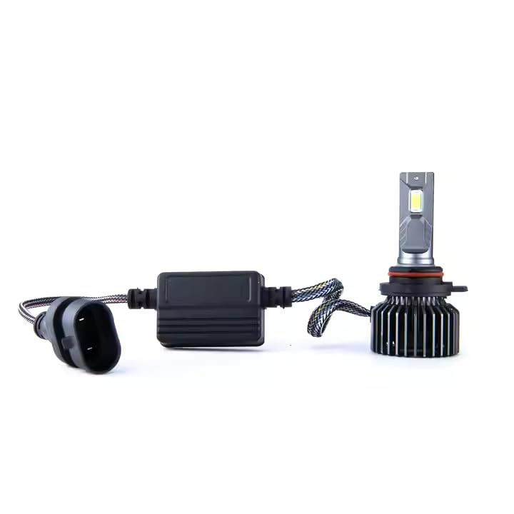 Audio Wheels 9005 LED Headlight Bulbs – 160W High-Performance Lighting, 16,000 Lumens Brightness, 6000K Cool White Glow for Maximum Visibility and Quick Installation. - Image 3