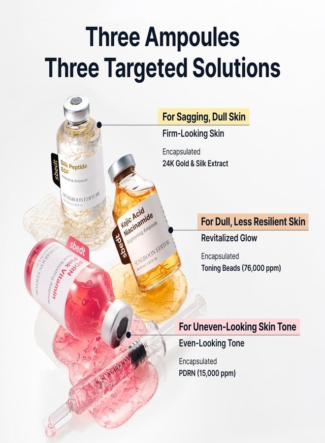 SUNGBOON EDITOR Glow Intensive Hometox Trio, Copper Peptide, PDRN & Kojic Acid, Radiance & Glow Boosting Care for Dull, Uneven Skin, Dark Spots & Wrinkles, Korean Skincare Gift Set for woman - Image 5