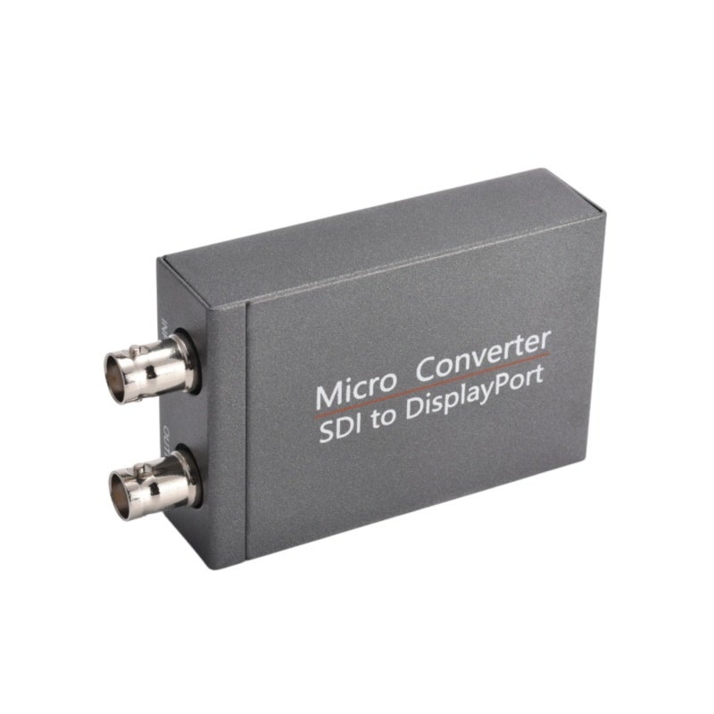 محول SDI إلى DisplayPort: 3G SDI، أسود، بدون تشغيل تلقائي بدون برامج تشغيل - يتضمن تمرير SDI مدمج، محول فيديو يعمل بالطاقة عبر USB للإنتاج المباشر، غرفة التحرير، إعداد غرفة التحكم - Image 1