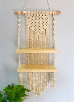 Generic Macramé Wooden Shelves 80*33*14cm  - Image 1
