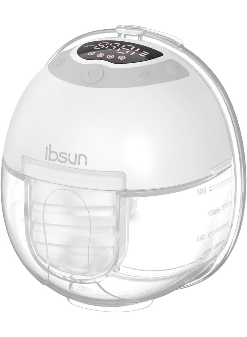 ibsun Hands Free Breast Pump, Wearable Electric Breast Pump 4 Modes 9 Levels with 19/21MM Silicone valve - Image 1