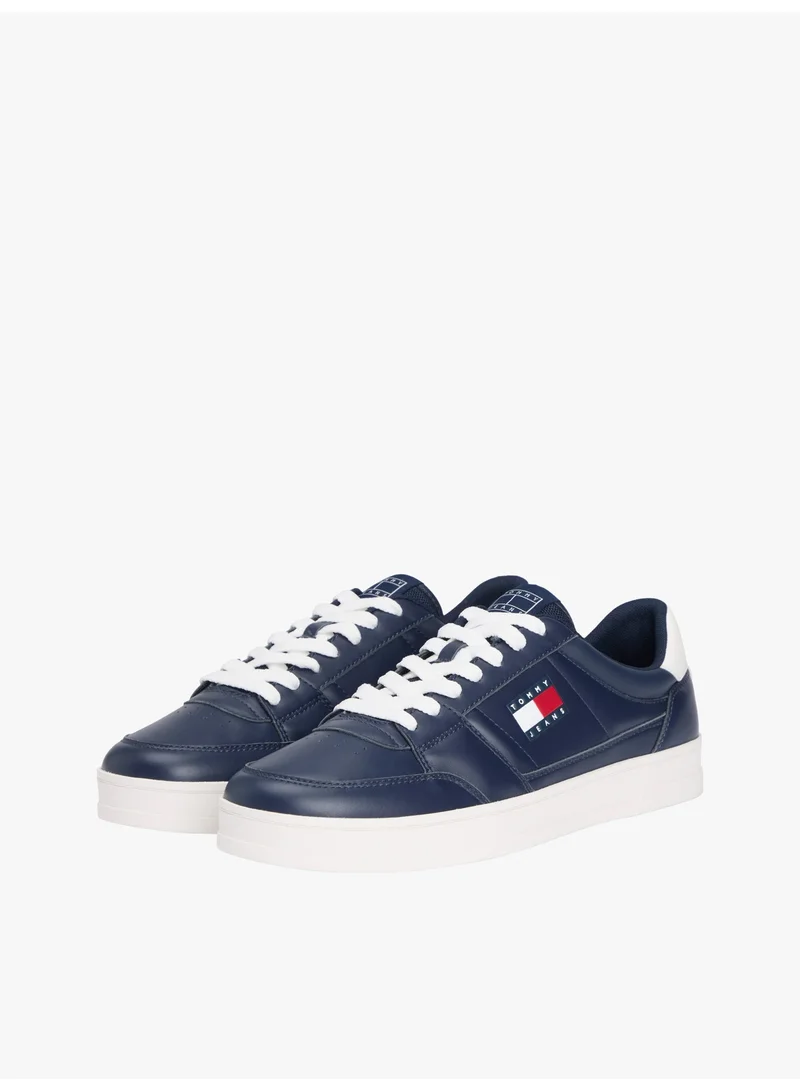 Tommy Jeans Dark Night Navy The Greenwich Leather Trainers for Men | Best Price UAE