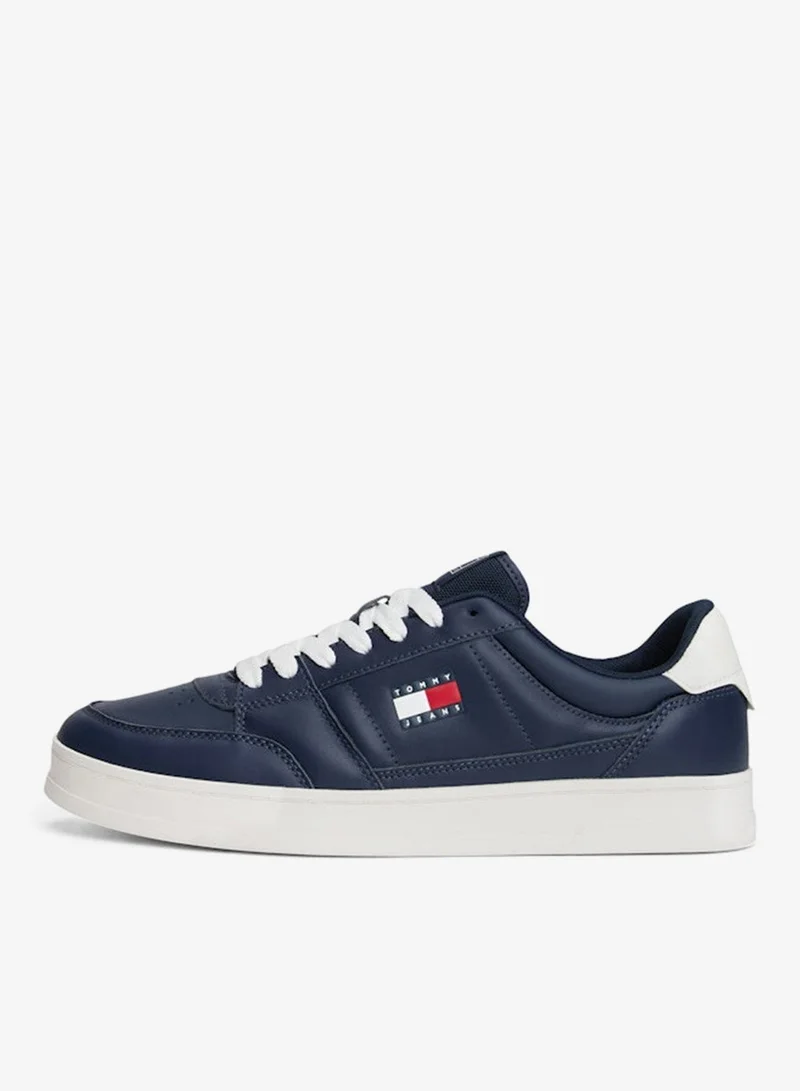 Tommy Jeans Dark Night Navy The Greenwich Leather Trainers for Men | Best Price UAE