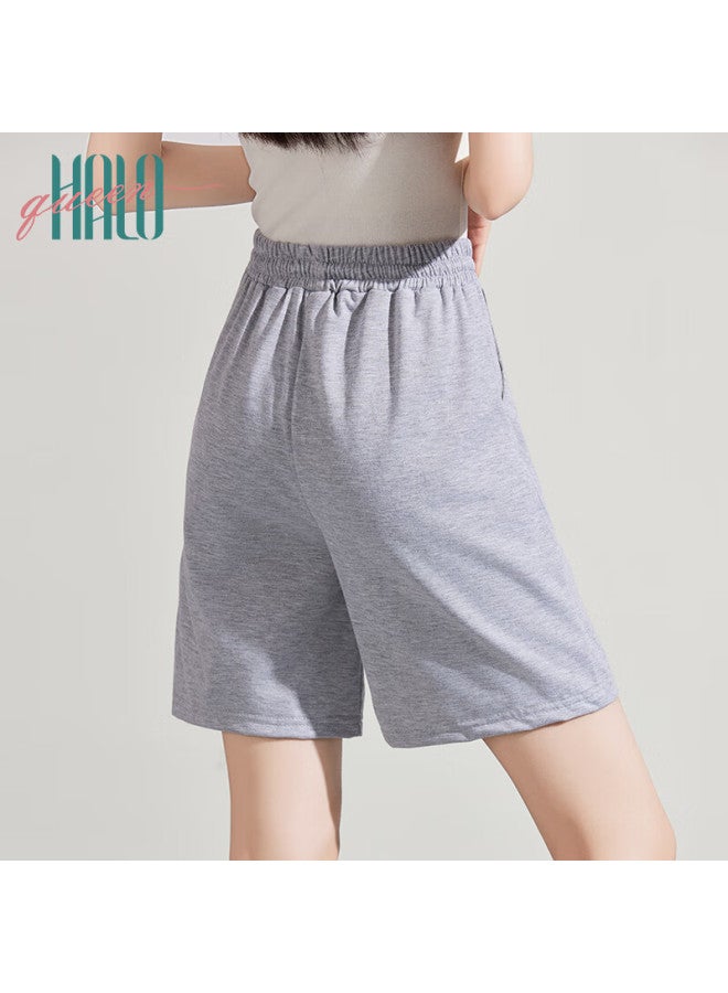 HALOQUEEN Halo Queen Women's Sports Shorts, Casual High-waist Mid-length Pants For Spring And Summer Travel, Loose-fitting Running Shorts Hw1kx61 - Image 4