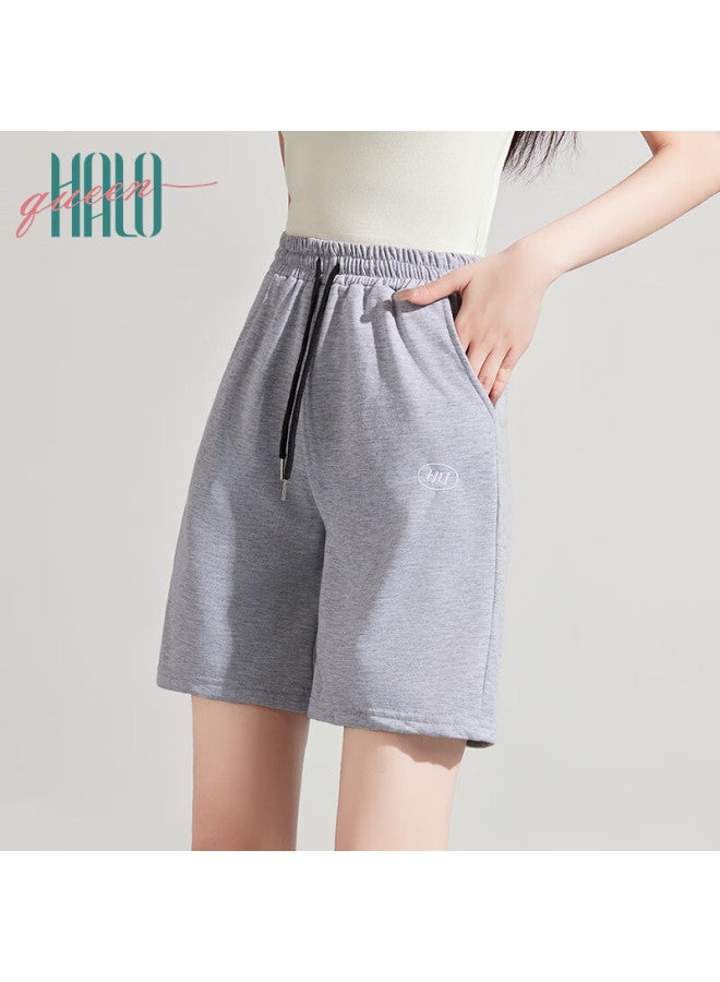 HALOQUEEN Halo Queen Women's Sports Shorts, Casual High-waist Mid-length Pants For Spring And Summer Travel, Loose-fitting Running Shorts Hw1kx61 - Image 2