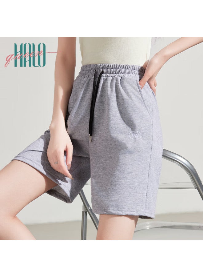 HALOQUEEN Halo Queen Women's Sports Shorts, Casual High-waist Mid-length Pants For Spring And Summer Travel, Loose-fitting Running Shorts Hw1kx61 - Image 5