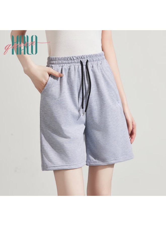 HALOQUEEN Halo Queen Women's Sports Shorts, Casual High-waist Mid-length Pants For Spring And Summer Travel, Loose-fitting Running Shorts Hw1kx61 - Image 3