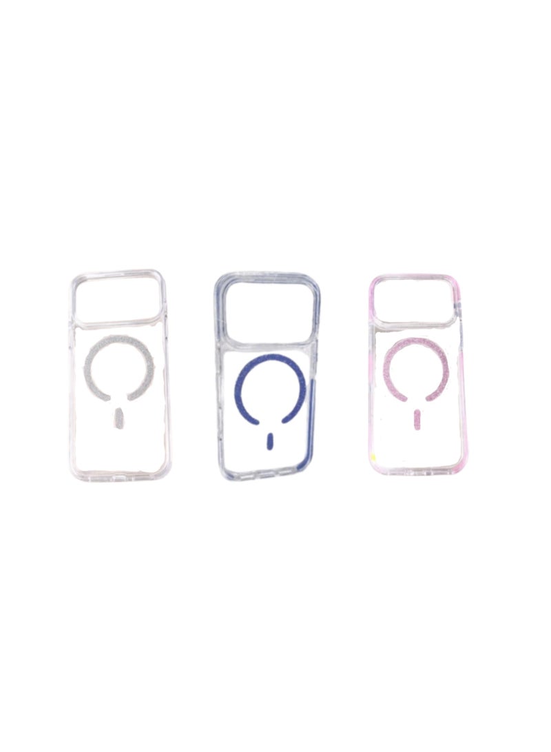 New Case Buy 2 Get 1 Free – iPhone 17 ProMax MagSafe Case Bundle | Pink, Silver & Blue Colors, Strong Magnetic Hold, Military-Grade Drop Protection & Slim Design - Image 1