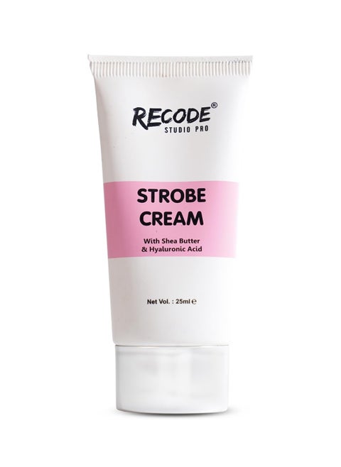 Strobe Cream Rose Gold 25ml Primer Highlighter Moisturizer Instant Illumination Hydration Shea Butter Hyaluronic Extracts