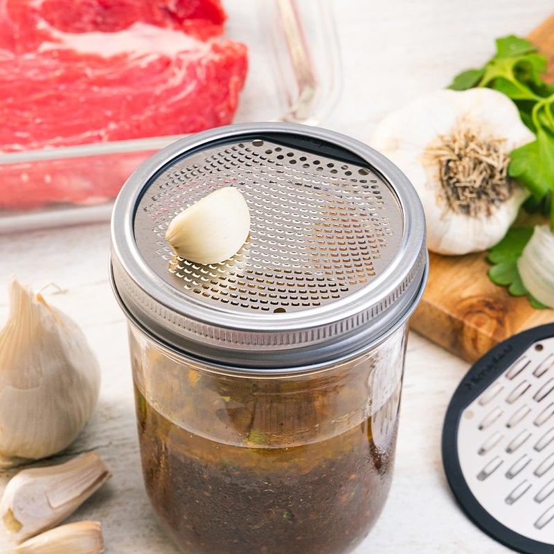 Microplane Mason Jar Lid Grater Set - Image 4