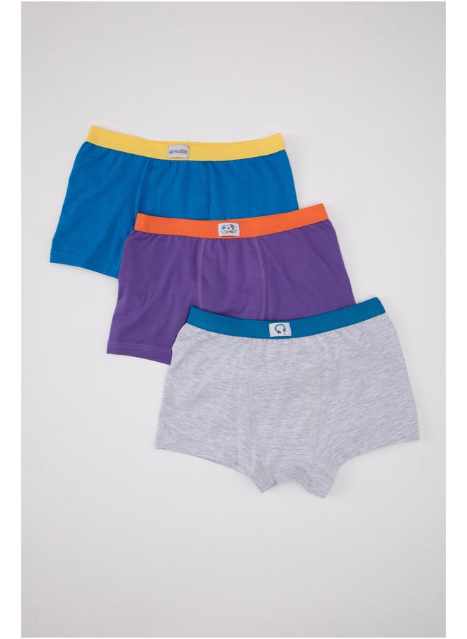 DeFacto Boy Regular Fit Underwear Knitted Boxer - 3 Pack  - Image 1