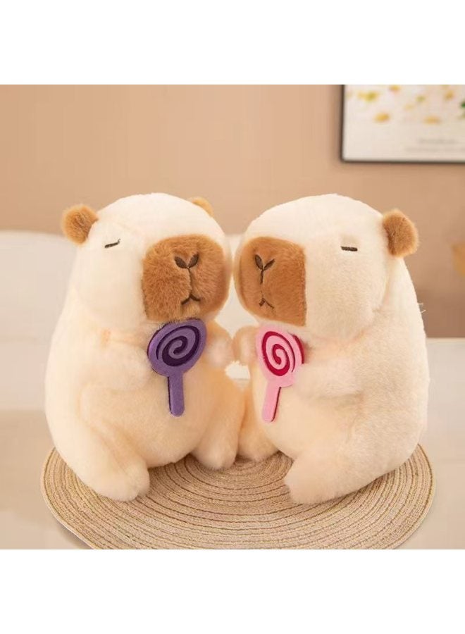 Boutique Eight-inch Grab Doll Machine Doll Plush Toy Small Wedding Throw Doll Doll 8-inch Flow-Color:8inch Lollipop Capybara-Height:8inch /20- 25cm About/random Color/single Price Grids - Image 1